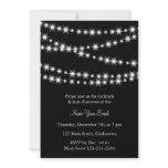 Name Your Event Twinkle Lights (black) invitations