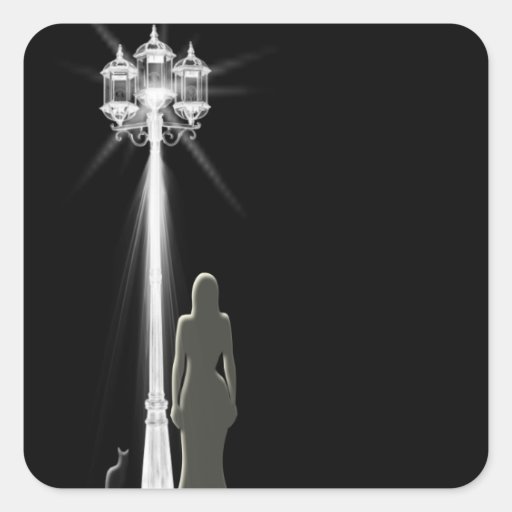 Name Your Sticker Standing in the Lamplight Sticke