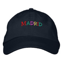 Namedrop Nation_Madrid multi-coloured Embroidered Hats