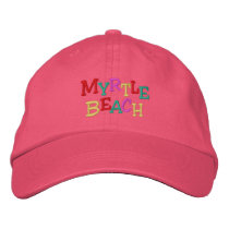 Namedrop Nation_Myrtle Beach multicolored embroidered hats