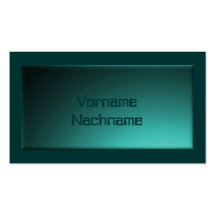 Nameplate türkis visitenkarte