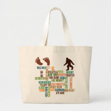 Names For Bigfoot Tote Bags