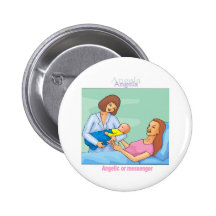 Names&Meanings - Angela Pinback Button