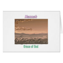 Names&Meanings - Hannah Greeting Card