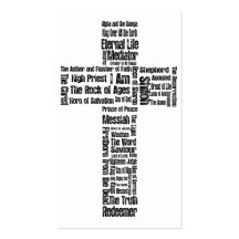 Names of Jesus/ Eph 2: 1-10 Gospel tract Business Cards