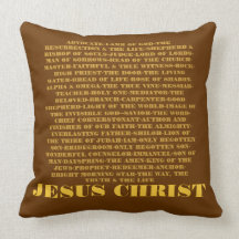 Names of Jesus Pillows