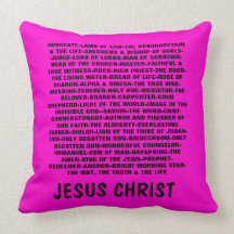 Names of Jesus Pillows
