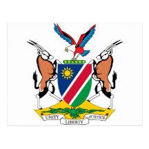 Namibia Coat Of Arms Postcards