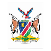 Namibia Coat Of Arms Postcards