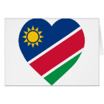 Namibia Flag Heart Cards