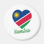 Namibia Flag Heart Fridge Magnets