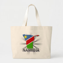Namibia Flag Map 2.0 Bags