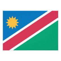 Namibia Flag Personalized Announcement