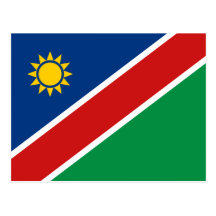 Namibia Flag Postcard