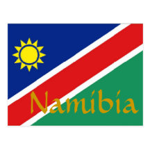 Namibia flag postcards