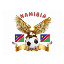 Namibia Football Designs Post Card