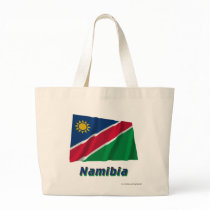 Namibia Waving Flag with Name Tote Bag