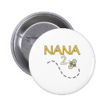 Nana 2 Bee Pinback Button