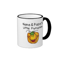 Nana and Papa's Little Pumpkin T-shirts Mugs