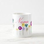 Nana - fleurs lumineuses pour elle tasse à café