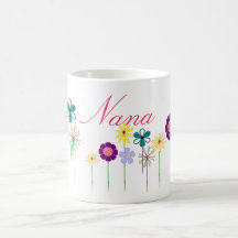 Nana - fleurs lumineuses pour elle tasse à café