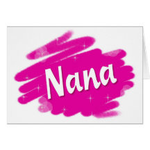 Nana Loves Pink Greeting Cards