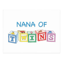 Nana of Twins Blocks Postcard