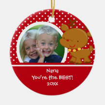 Nana Photo Reindeer Christmas Ornament