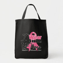 Nana - ruban de cancer du sein sacs en toile