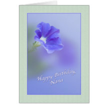Nana's Birthday Card with Petunia