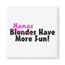 Nanas Have More Fun Pink Refrigerator Magnets