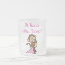 Nana's Monkey - Pink T-shirts and Gifts Mugs