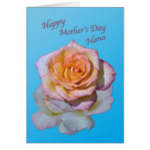 Nana's Mother's Day Card with Peace Rose