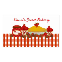 Nana's Secret Bakery business cards