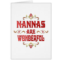 Nannas are Wonderful Card