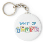 Nanny of Twins Blocks Key Chain