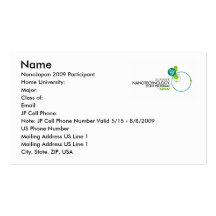 NanoJapan Business Cards