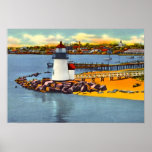 Nantucket Massachusetts Brant Point Light House Posters