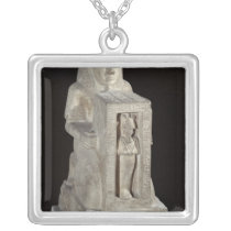 Naophorous statue of the royal scribe, Seti necklaces