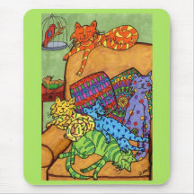 Nap Time Mouse Pads