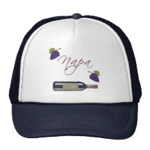Napa Vintage Wine Bottle Trucker Hat