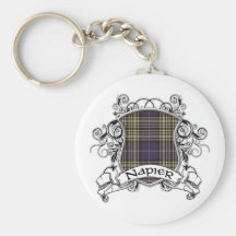 Napier Tartan Shield Keychains