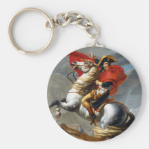 Napoleon Bonaparte Painting by Jacques-Louis David Key Chains
