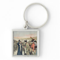 Napoleon Bonaparte  presenting the female keychains
