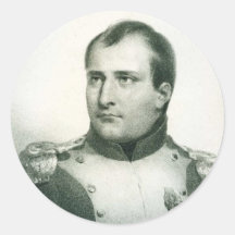 Napoleon Bonaparte Round Stickers