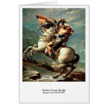 Napoleon Crossing the Alps Card