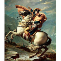 Napoleon Crossing the Alps Jacques-Louis David Acrylic Cut Out