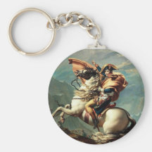 Napoleon Crossing the Alps Keychain