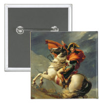 Napoleon Crossing the Alps on 20th May 1800 buttons