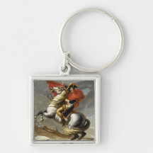 Napoleon Crossing the Grand Saint-Bernard Pass Keychain